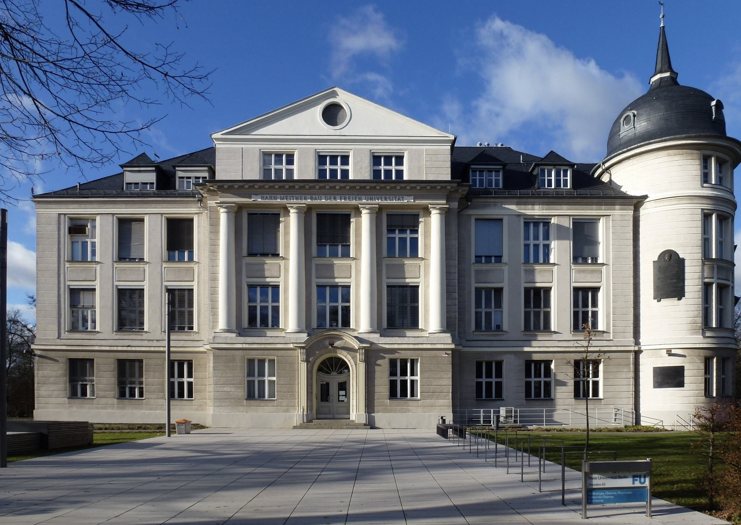 Former Kaiser Wilhelm Institute for Chemistry in Berlin-Dahlem, where nuclear fission was first experimentally detected