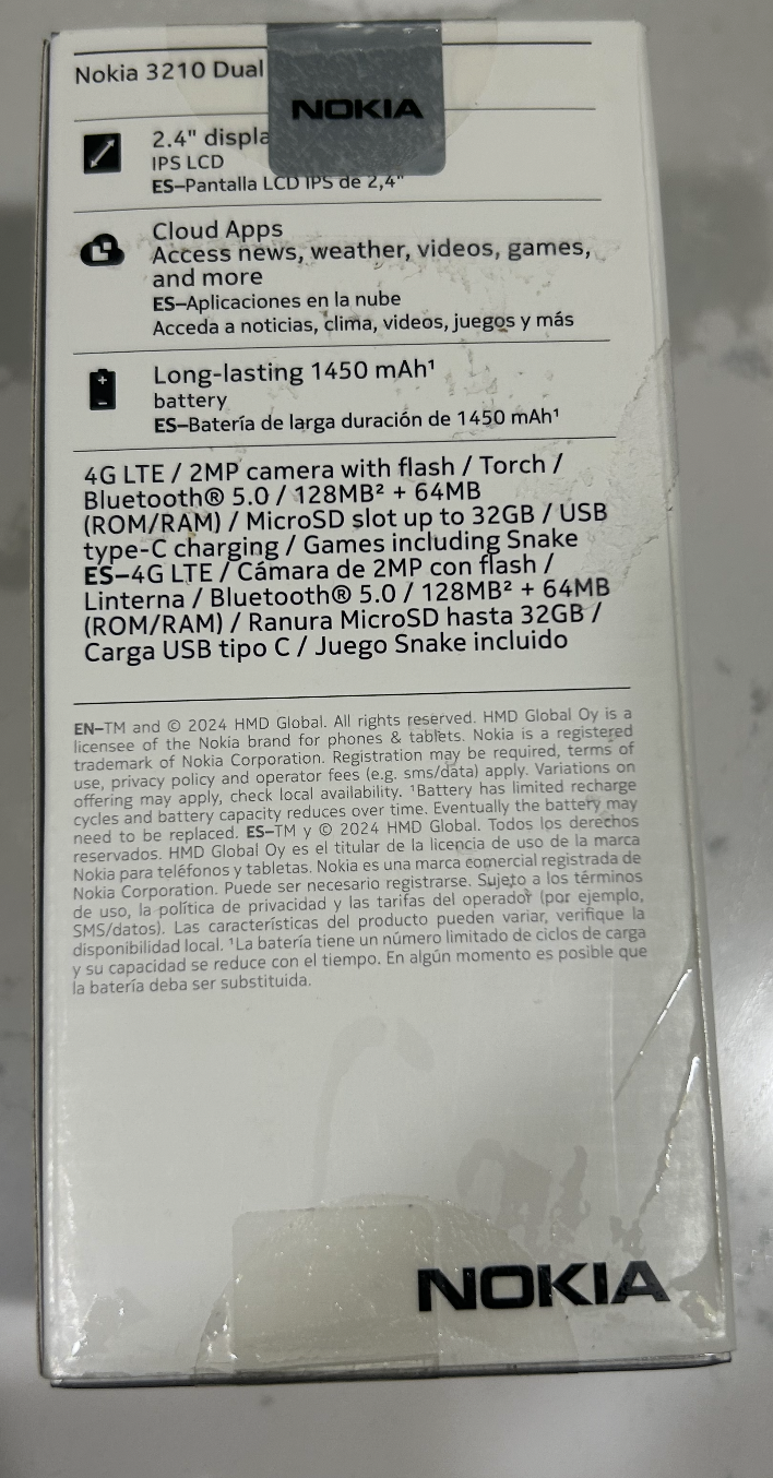 Nokia 3210 Back