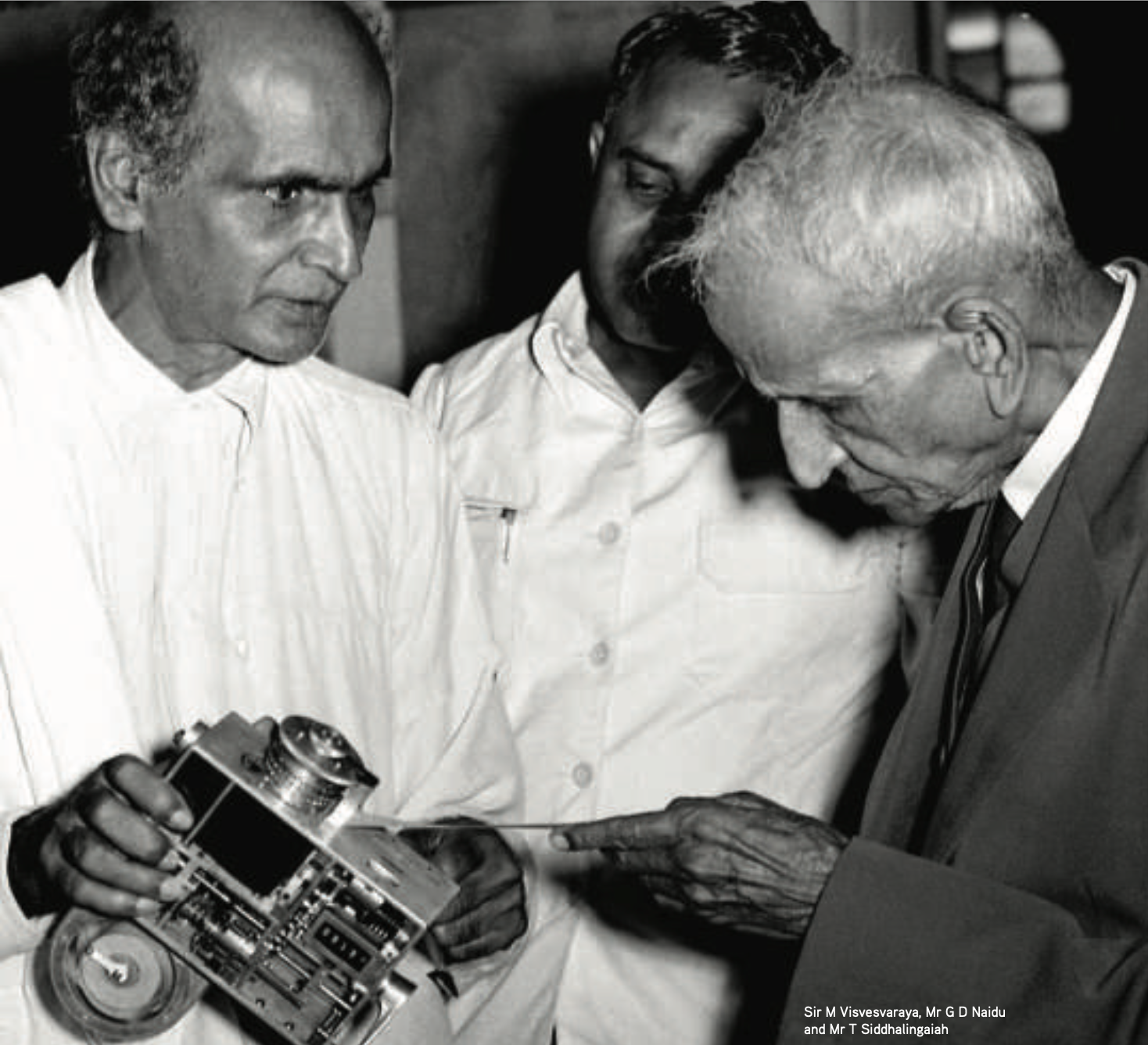 Visvesvaraya with Naidu of Lakshmi Machine WorKs