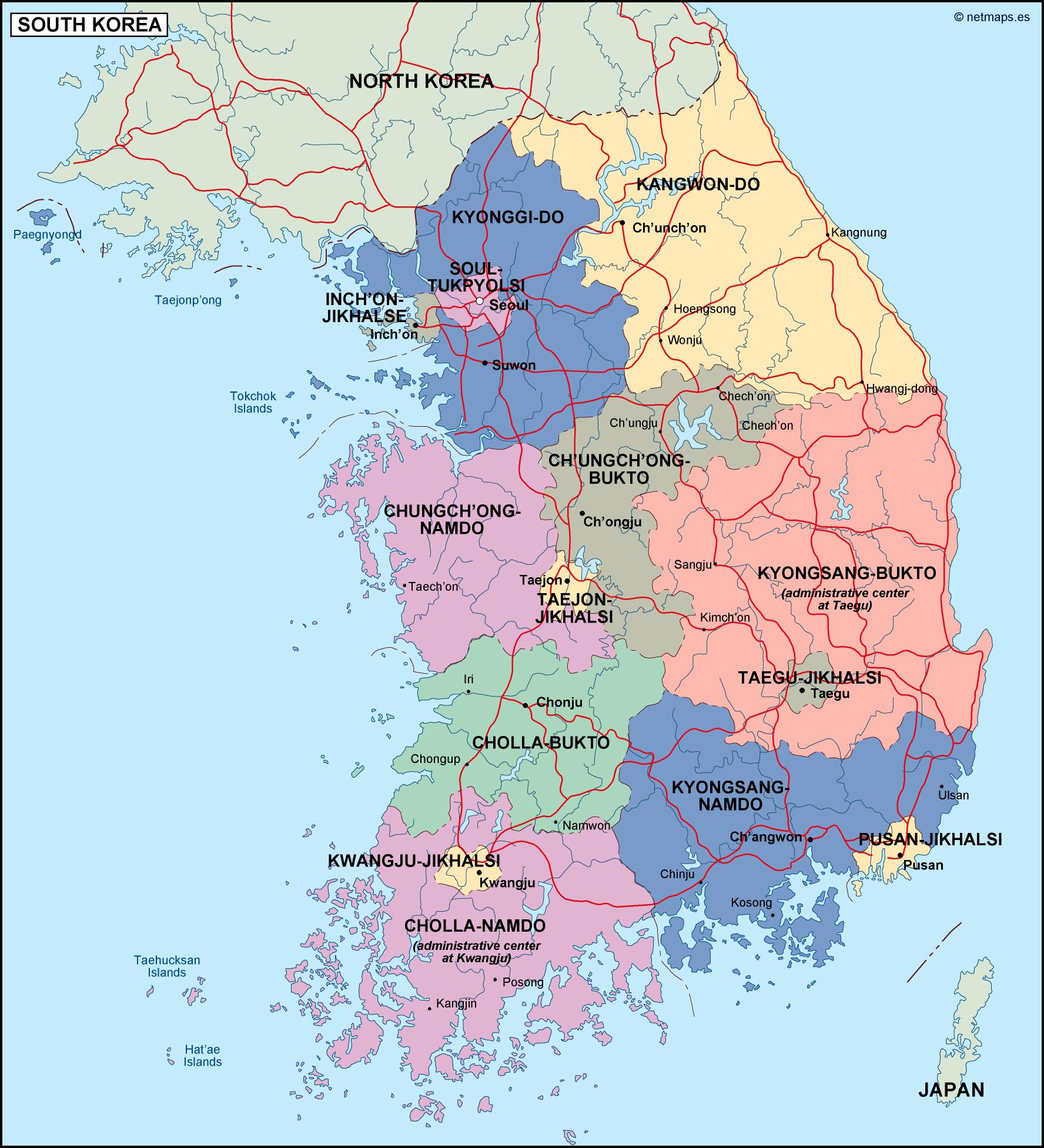 Korea Map