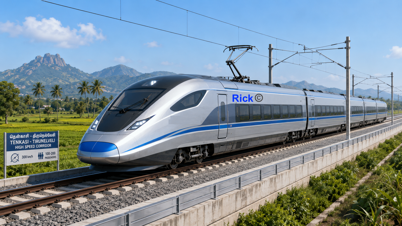 Experimental bullet train