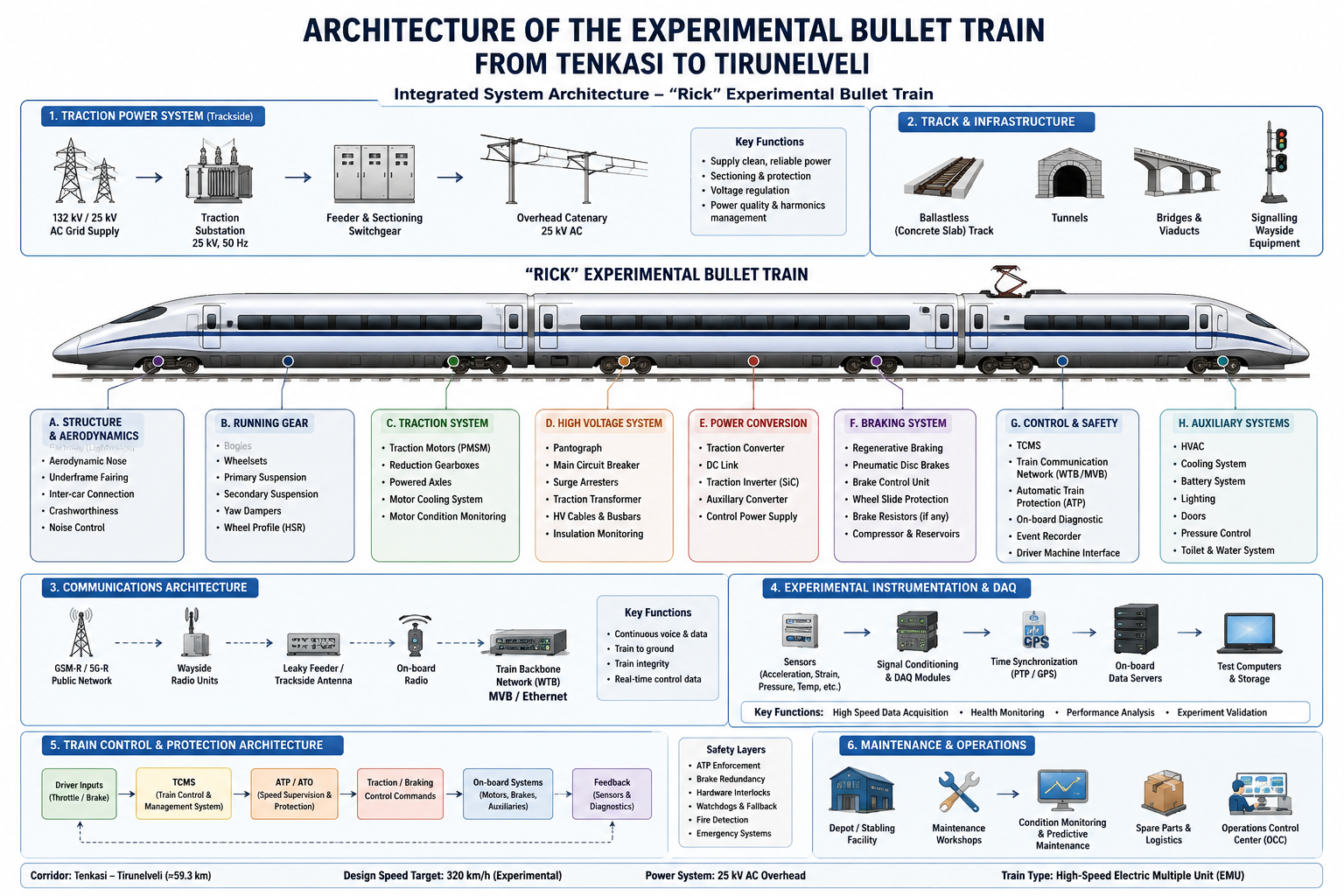 Architecture of Experimental Bullet train