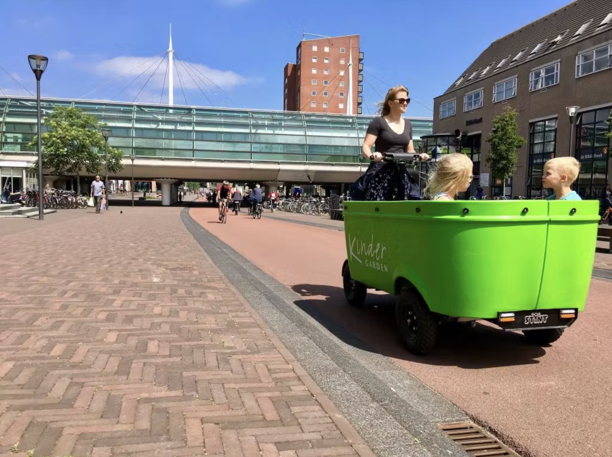 Afternoon street scene in Houten