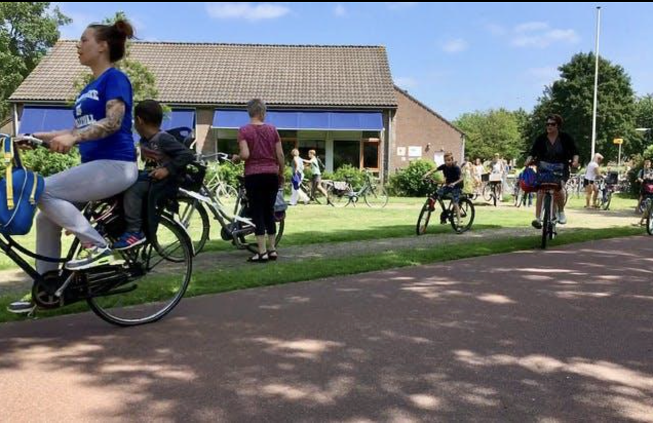 Children cycling in Houten